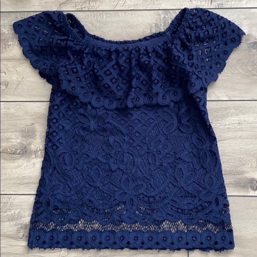 Maison Jules Women’s Lace Top Size XXS